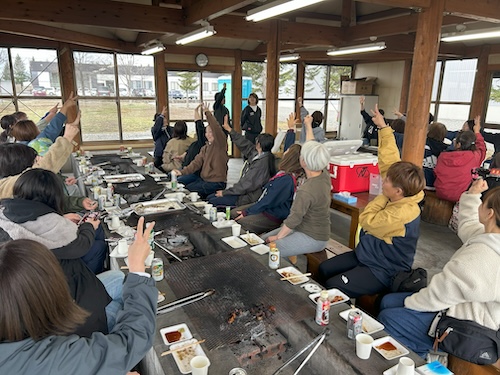 和気あいあい　ミセス部会・フレッシュミズ部会合同焼肉交流会