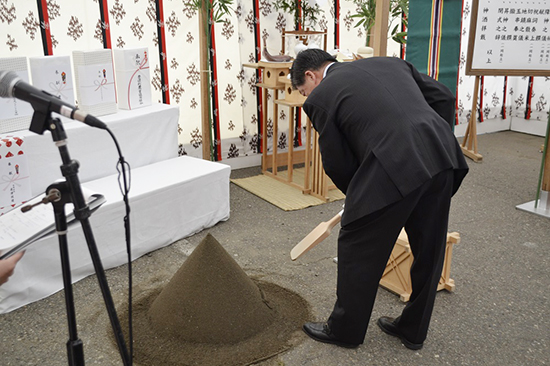 小麦貯蔵施設　安全祈願祭