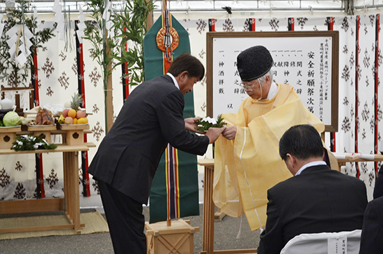 小麦貯蔵施設　安全祈願祭